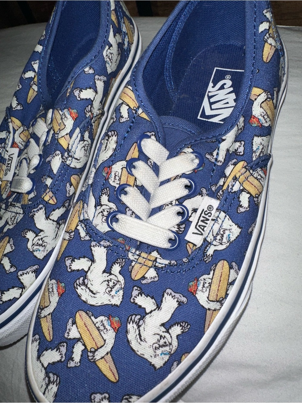 Vans Kids Yeti Blue Sneakers SZ 2 NWT